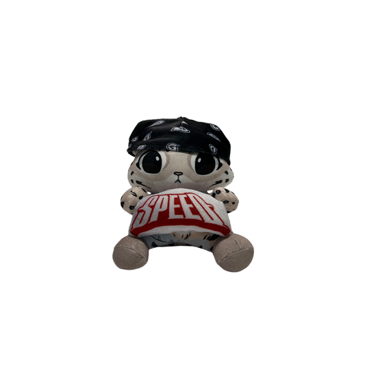 SNOW LEOPARD PLUSHIE KEYRING